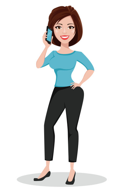 穿着休闲装的女商人图片下载