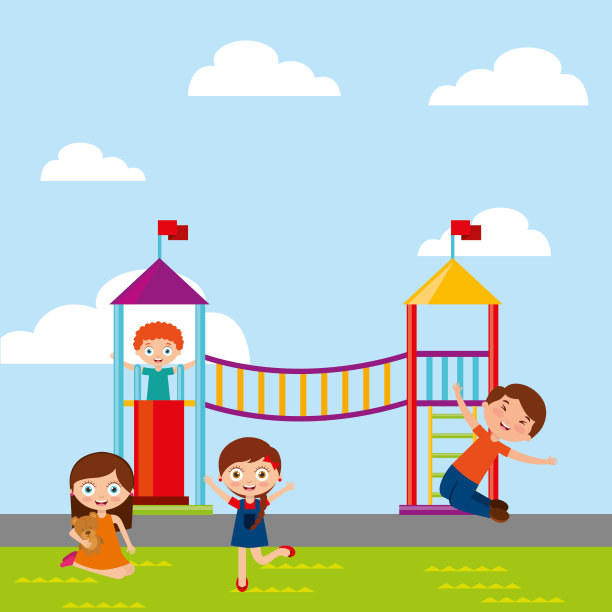 儿童体育活动形象图片下载