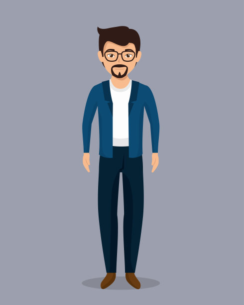 商人角色孤立图片下载