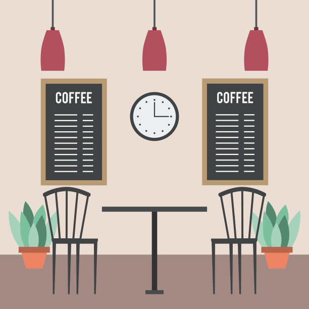 咖啡店内部素材图片