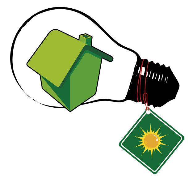 绿色环保理念在灯泡中体现图片下载