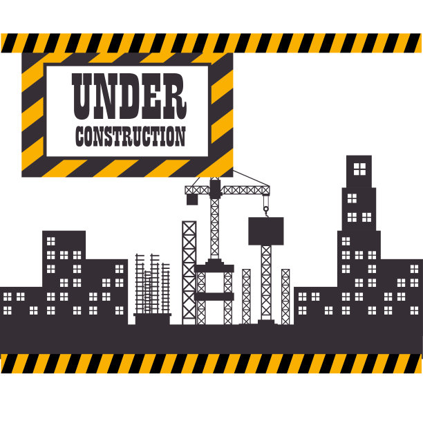 施工现场有起重机图片下载