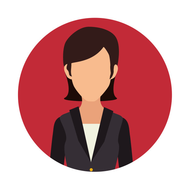 女商人角色化身孤立图片下载