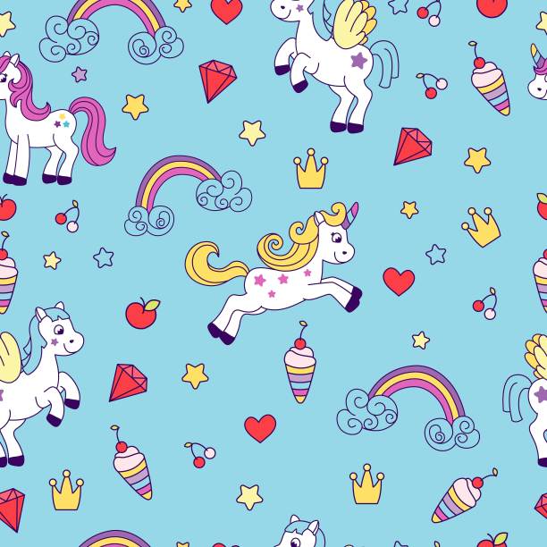 独角兽无缝模式图片下载