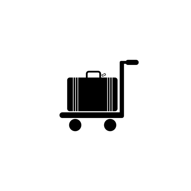 拉杆箱矢量图图片下载