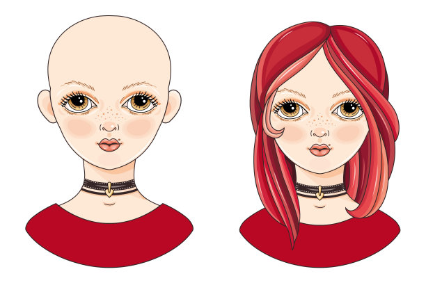 古怪的少年。阿凡达美丽的红发女孩。图片下载