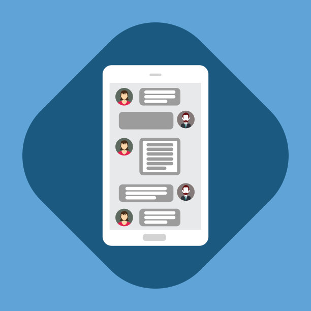 与聊天机器人聊天智能手机矢量。jpg图片下载