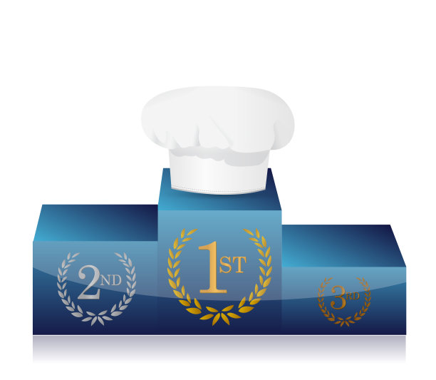 烹饪比赛第一名。插图设计图片下载