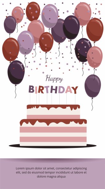 生日蛋糕卡片生日派对元素素材图片