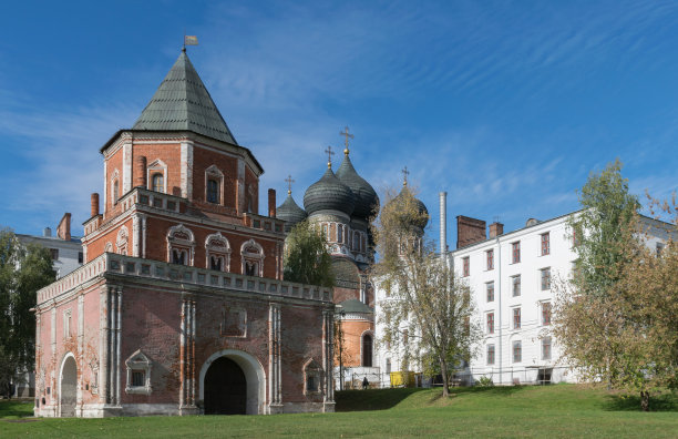 莫斯科伊兹梅洛夫斯基岛的一座古塔图片下载