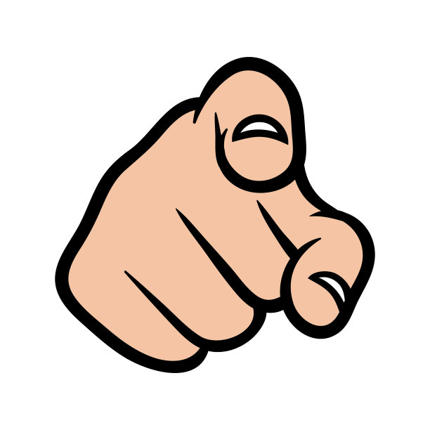 卡通手指素材图片