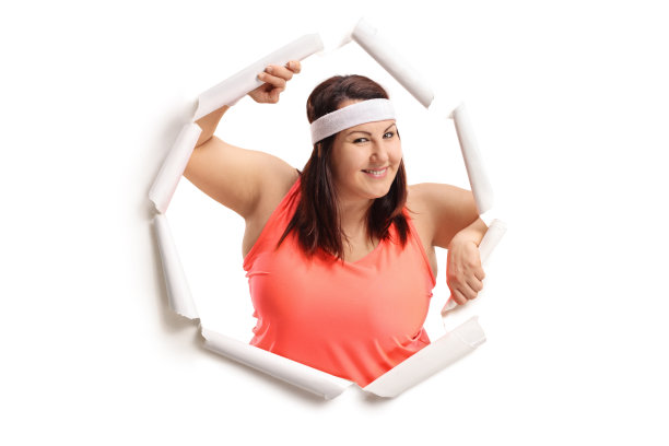 胖女人突破了纸张图片下载