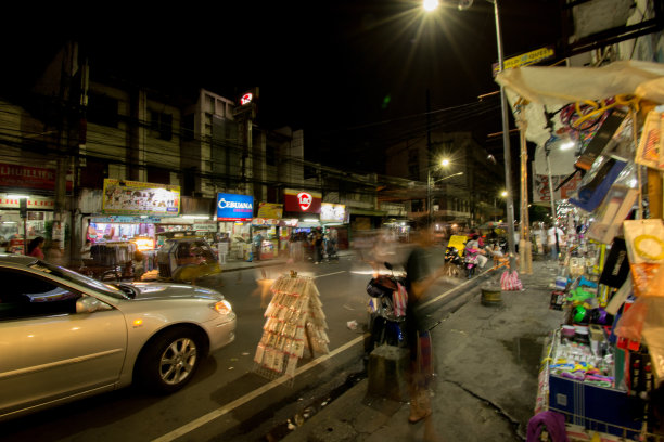 菲律宾马尼拉的夜景。图片下载
