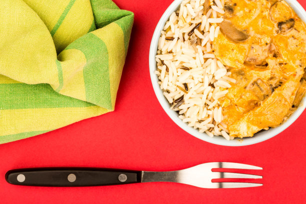 鸡肉蘑菇烩饭图片下载