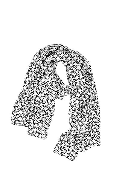 图案围巾，围巾孤立在白色的背景图片下载