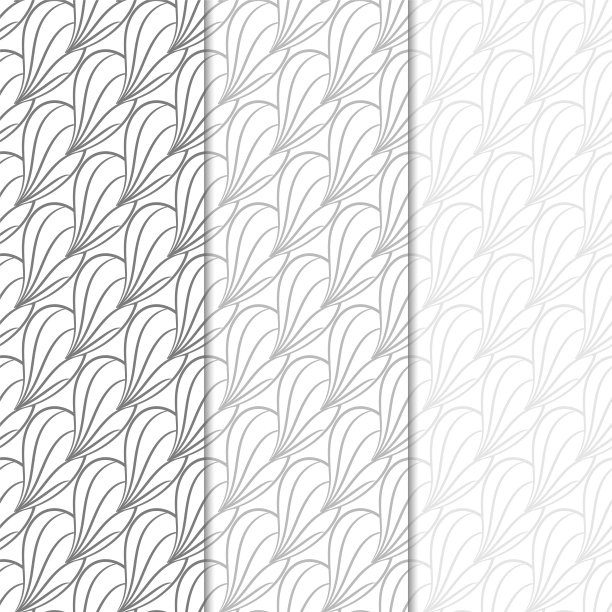 抽象的无缝模式。黑色和白色单色背景的纺织品和织物图片下载