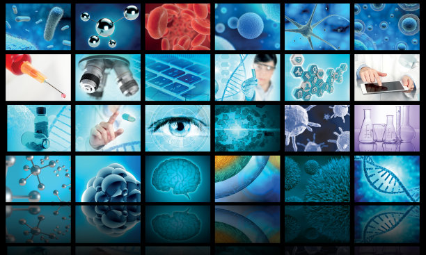 医学图像拼贴背景图片下载