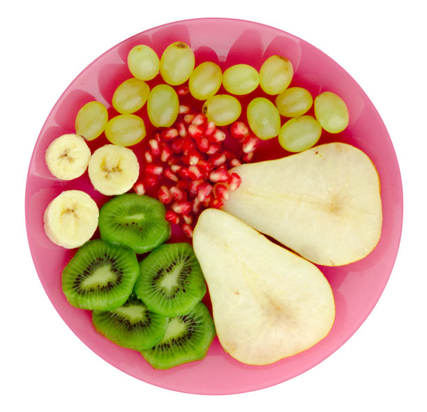 混合水果(梨，猕猴桃，葡萄，香蕉，石榴)图片下载