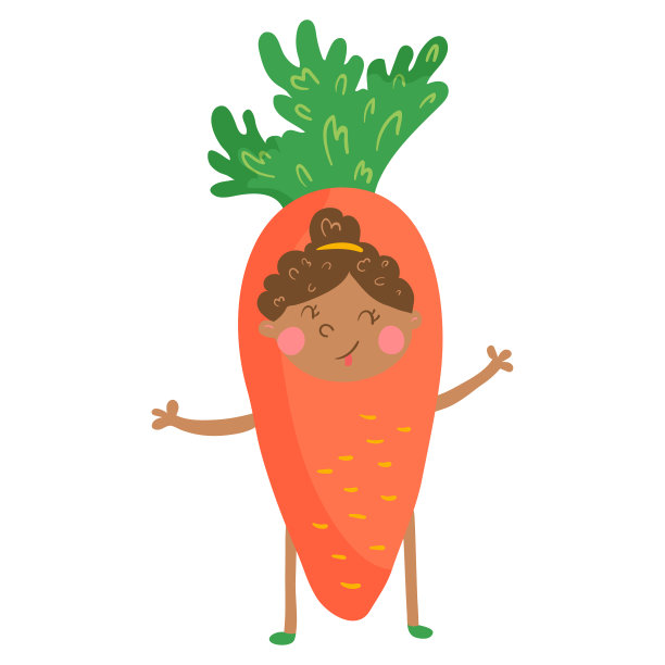 胡萝卜的女孩图片下载