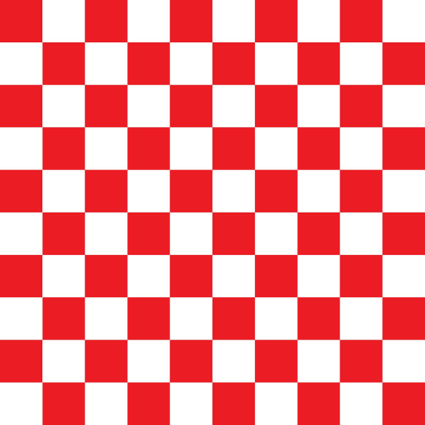 红白相间的格子图案。图片下载