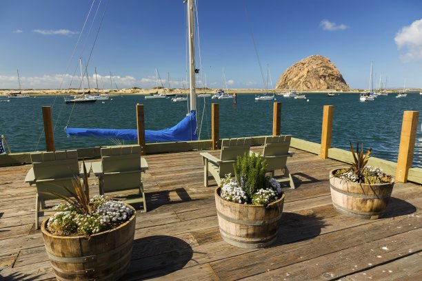 摩洛湾和岩石太平洋海岸海滨港图片下载