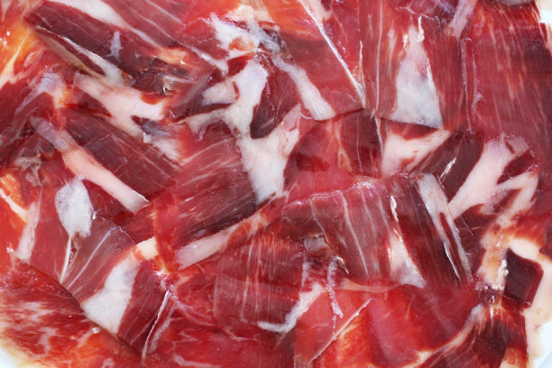 西班牙熏火腿全框架素材图片