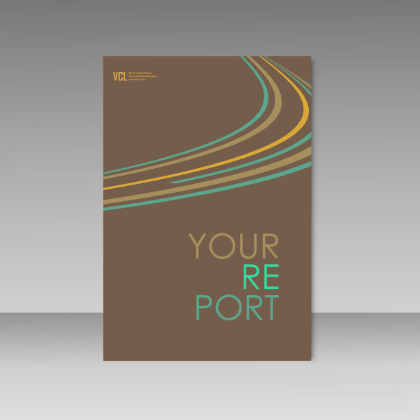 小册子背景上的波浪线。摘要向量图片下载