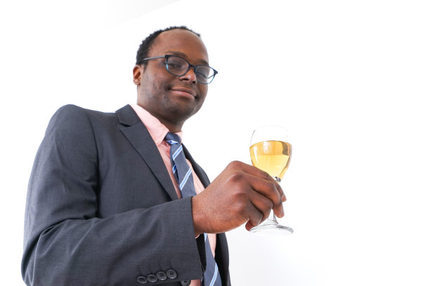 商人有葡萄酒杯图片下载