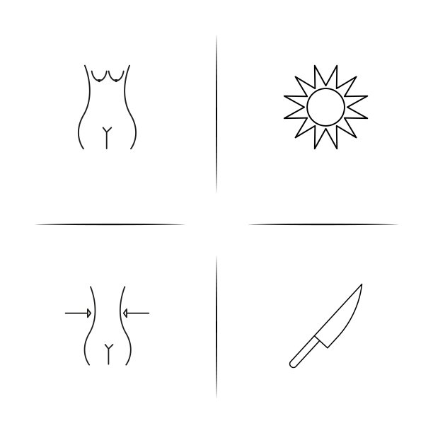 运动健身和娱乐简单的线性图标设置。简单的轮廓图标图片下载