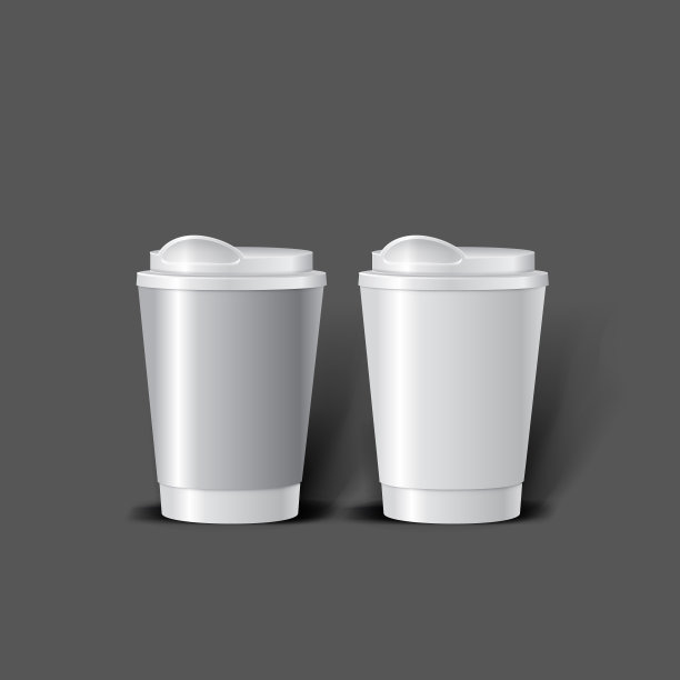 为品牌和产品设计的模型模板。为咖啡或茶孤立现实的杯子和独特的设计。易于使用的广告品牌和营销。图片下载