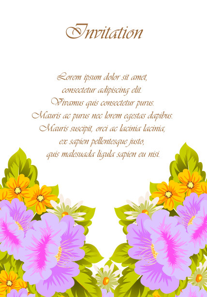 美丽的花卉框架为您的设计，贺卡，婚礼邀请，生日，派对，情人节。图片下载