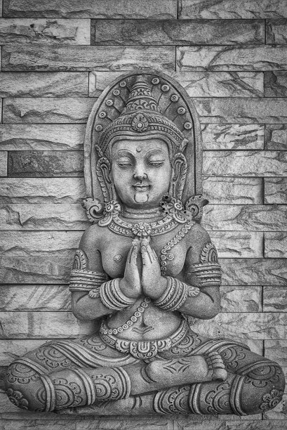 泰国佛教雕刻图片下载