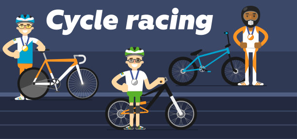 自行车队获金、银、奖牌图片下载