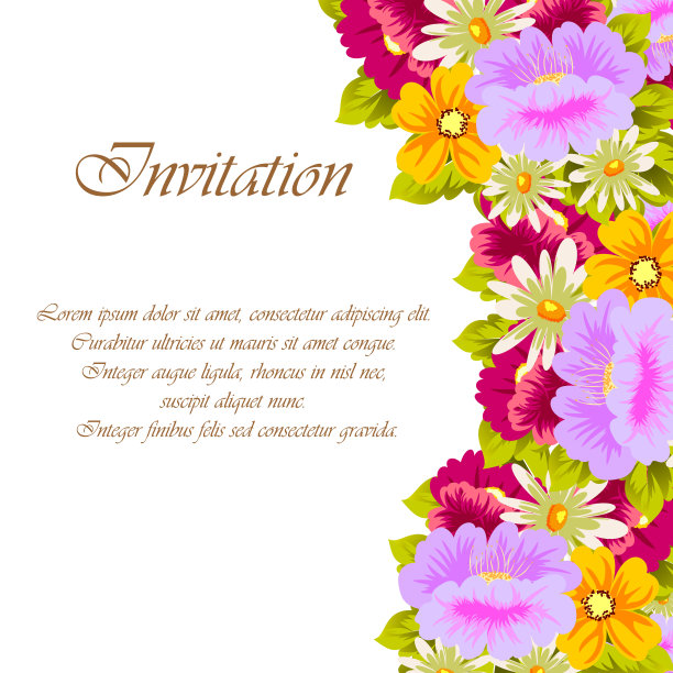 美丽的花卉框架为您的设计，贺卡，婚礼邀请，生日，派对，情人节。图片下载