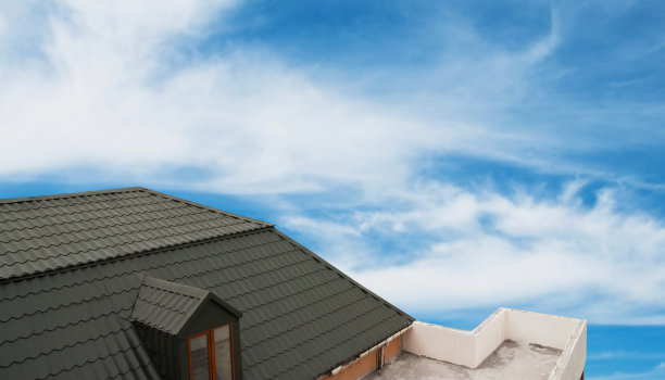 天空中屋顶的细节图片下载