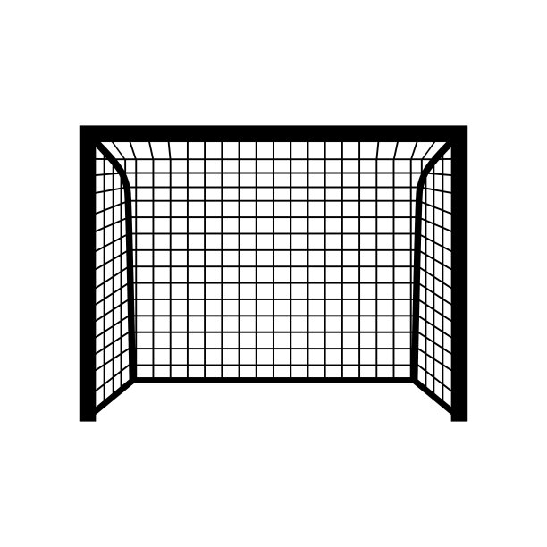 足球球门矢量图标图片下载