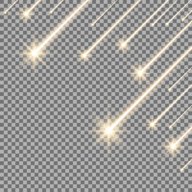 闪烁的流星，金色的图片下载