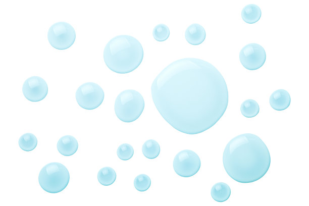 水滴孤立的白色背景图片下载