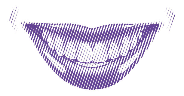 女性微笑向量复古雕刻图片下载