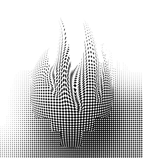 未来的半色调模式变化形式图片下载