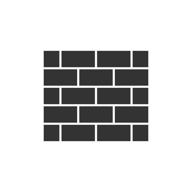 砖墙黑色图标图片下载