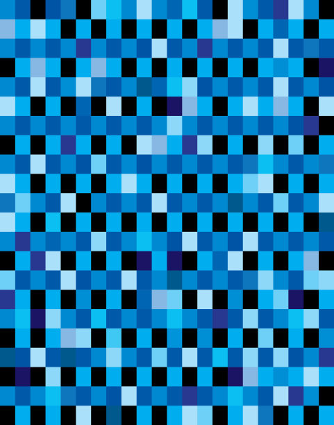 蓝色方块抽象矩形背景素材图片