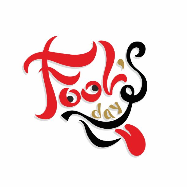 愚人节字母贺卡矢量素材素材图片
