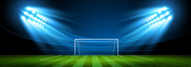 足球领域。体育场。向量图片下载