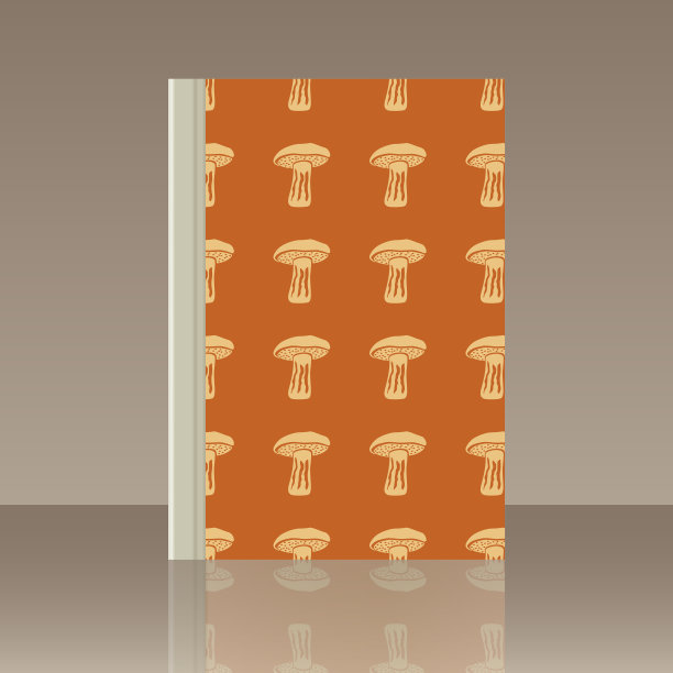 蘑菇和书。物体的真实形象图片下载