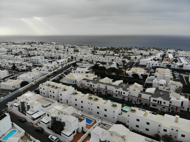 兰萨罗特岛的航拍照片图片下载