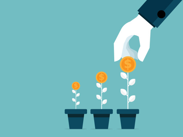 人的手的插图从生长的树拿钱硬币图片下载