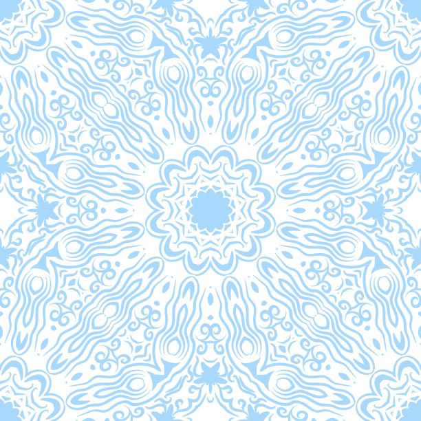 东方曼荼罗。奥斯曼图案。无缝模式。矢量插图。图片下载