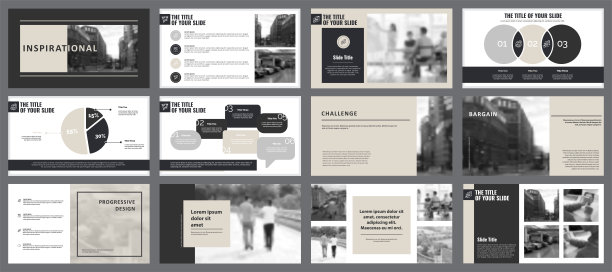 12个分析幻灯片模板集图片下载