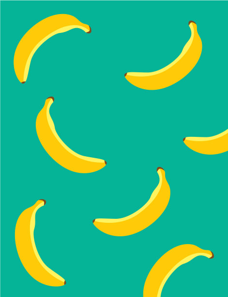 漂亮的香蕉图案壁纸图片下载